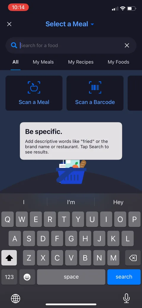 Myfitnesspal onboarding screen 41