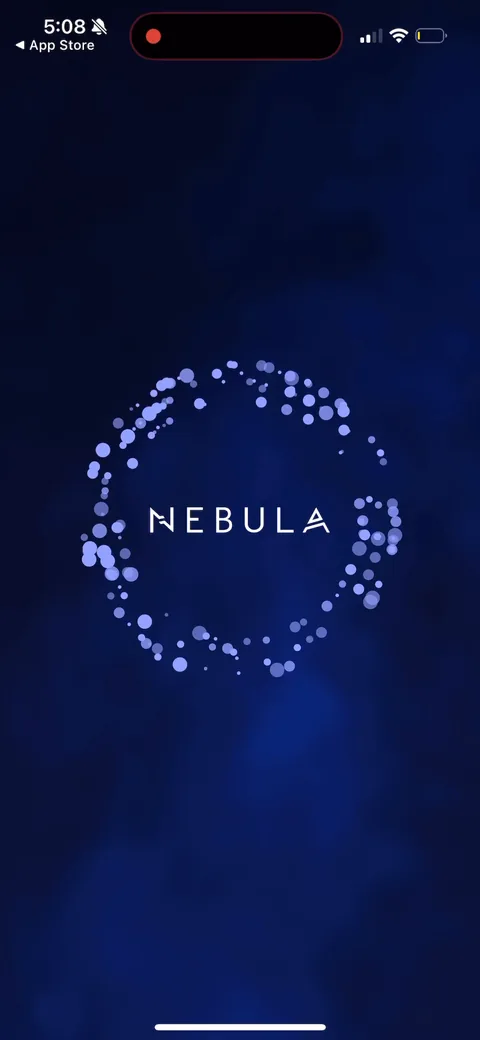 Nebula onboarding screen 3