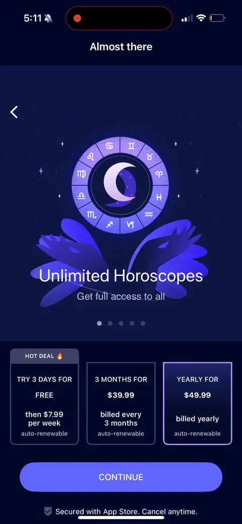 Nebula onboarding screen 100