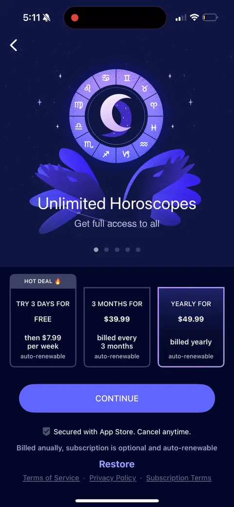 Nebula onboarding screen 105