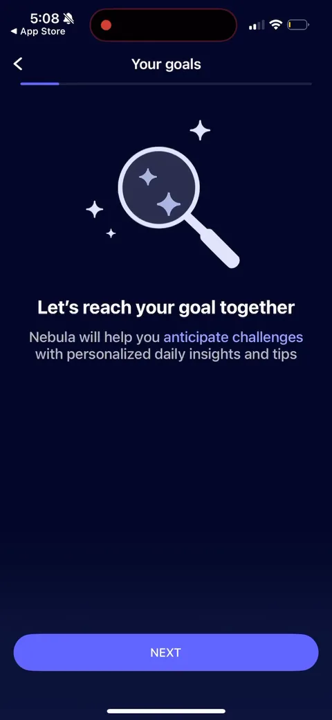 Nebula onboarding screen 15