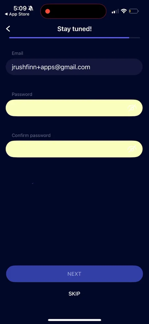 Nebula onboarding screen 54