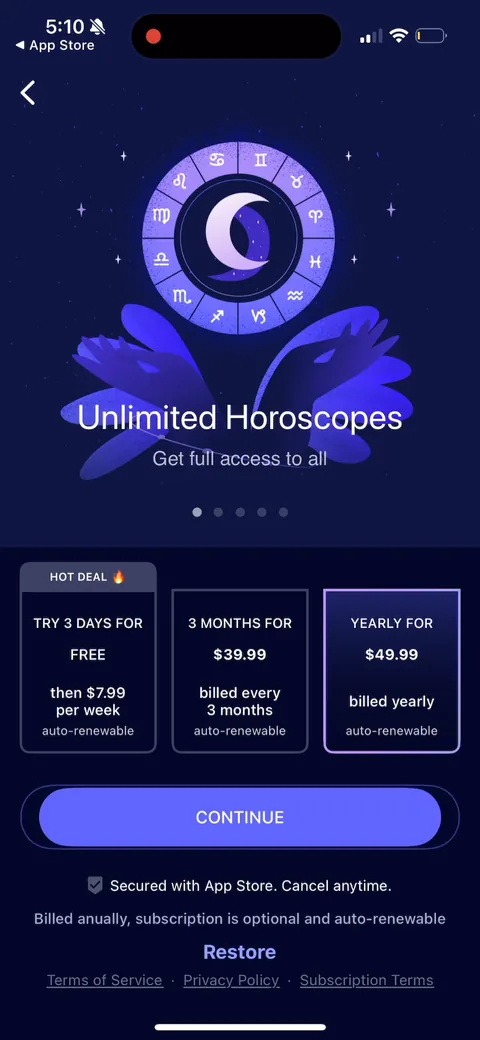 Nebula onboarding screen 70