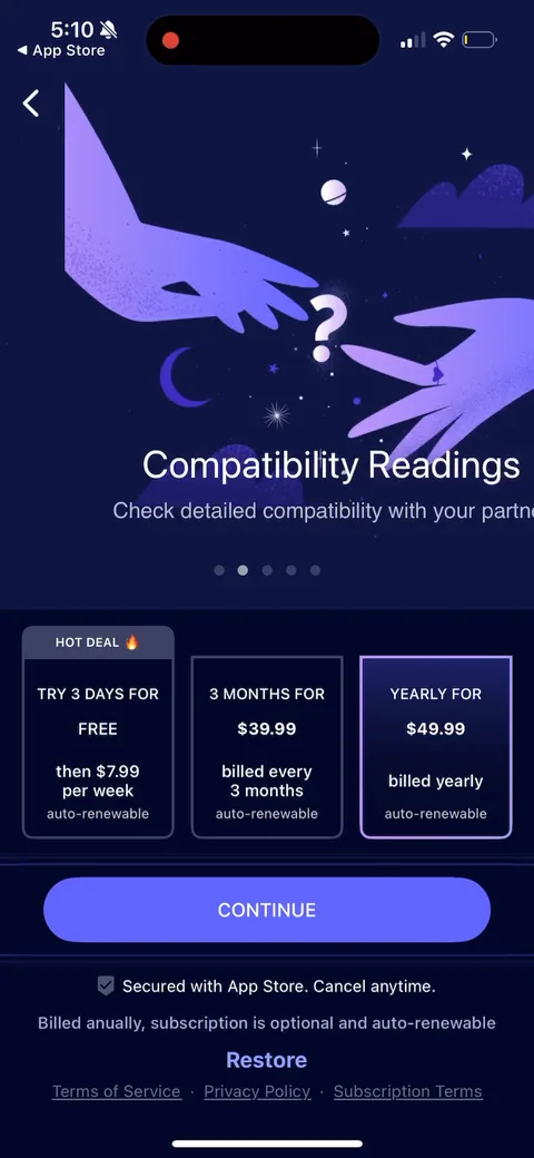 Nebula onboarding screen 71