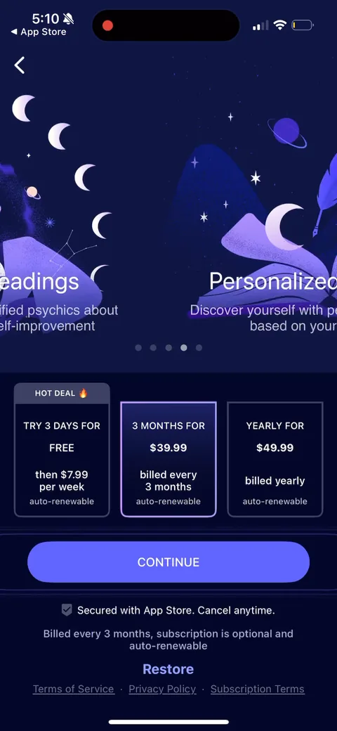 Nebula onboarding screen 74
