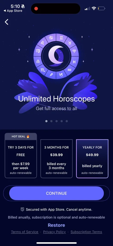 Nebula onboarding screen 89
