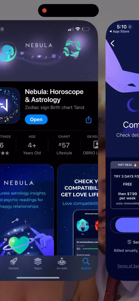 Nebula onboarding screen 91