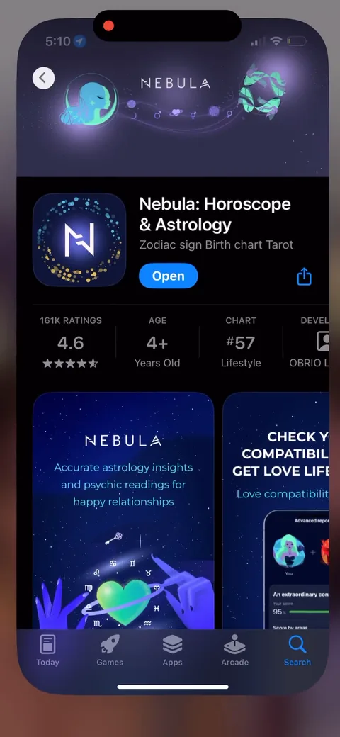 Nebula onboarding screen 93
