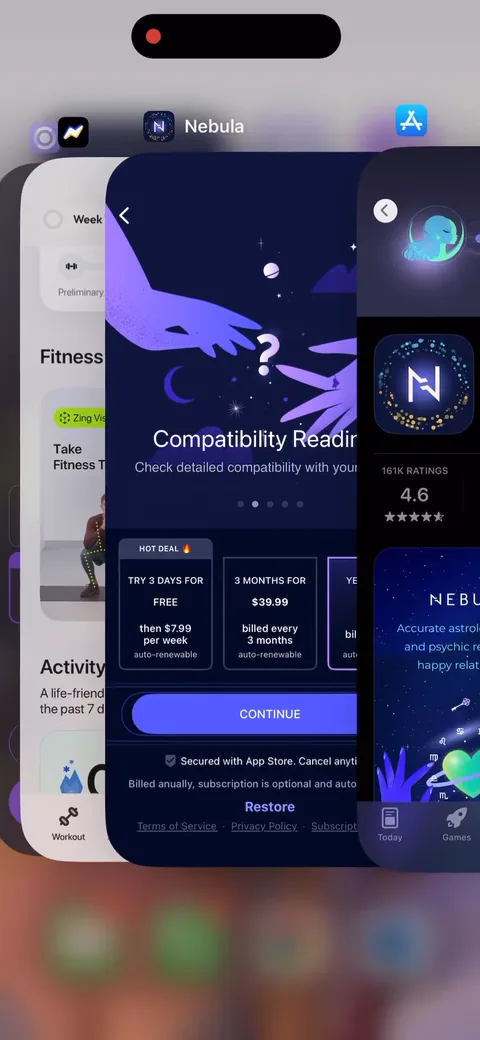 Nebula onboarding screen 95
