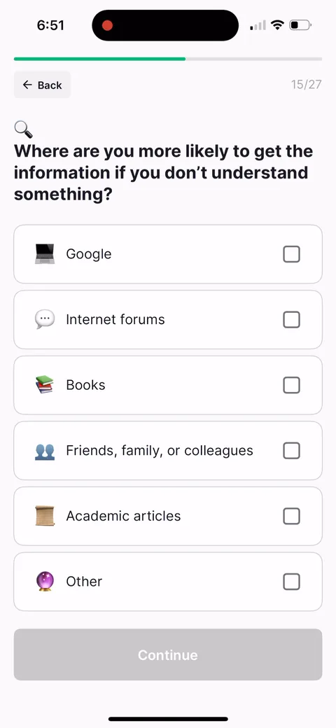 Nibble onboarding screen 20