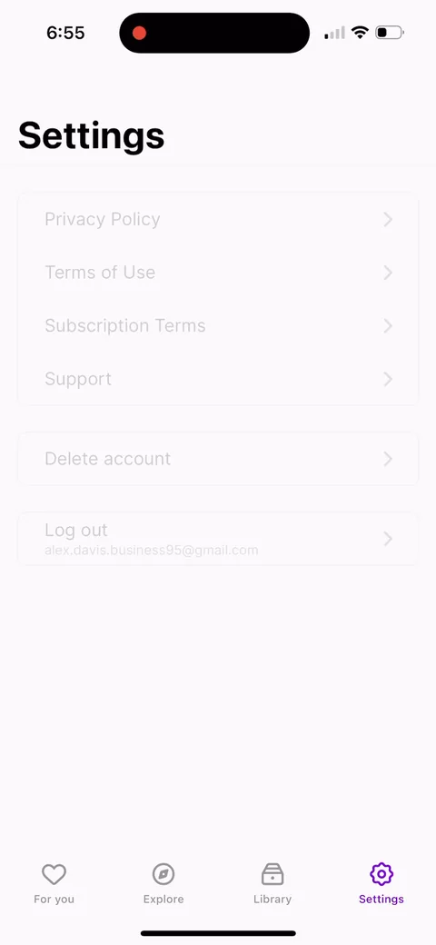 Nibble onboarding screen 60