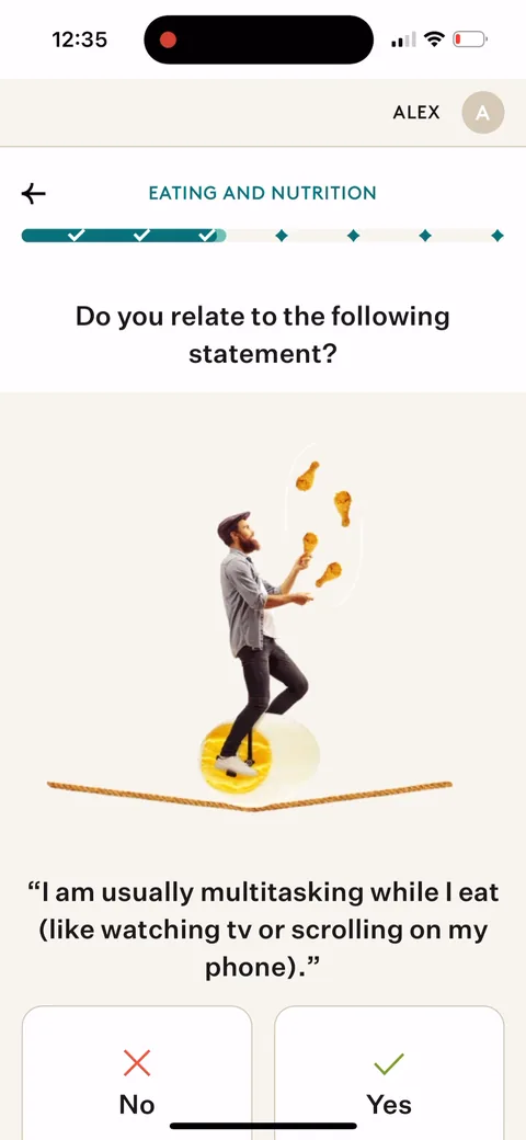 Noom onboarding screen 48