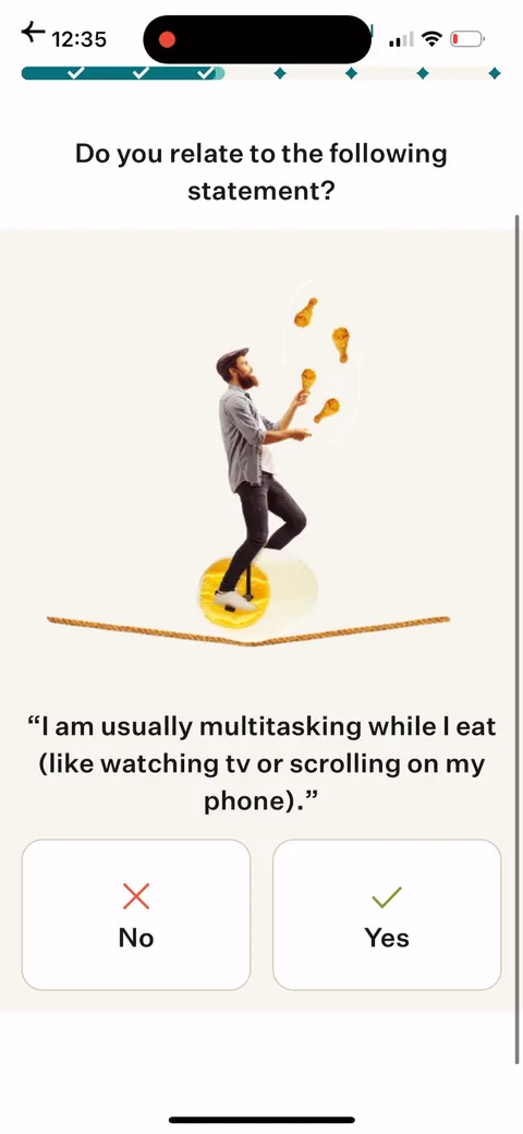 Noom onboarding screen 49