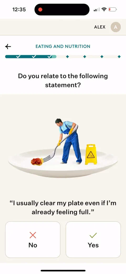 Noom onboarding screen 52