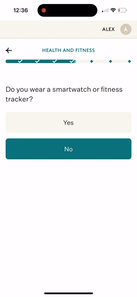 Noom onboarding screen 63