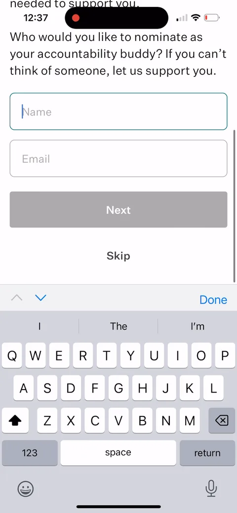 Noom onboarding screen 78