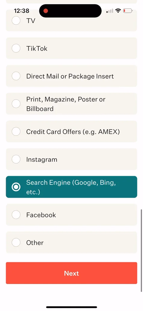 Noom onboarding screen 99