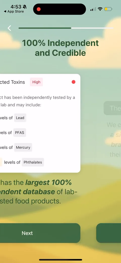 Olive onboarding screen 9