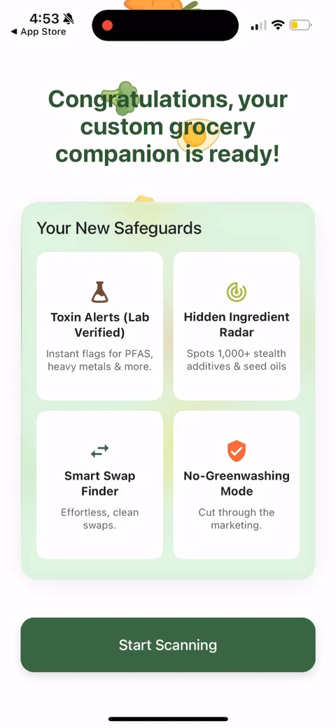 Olive onboarding screen 19
