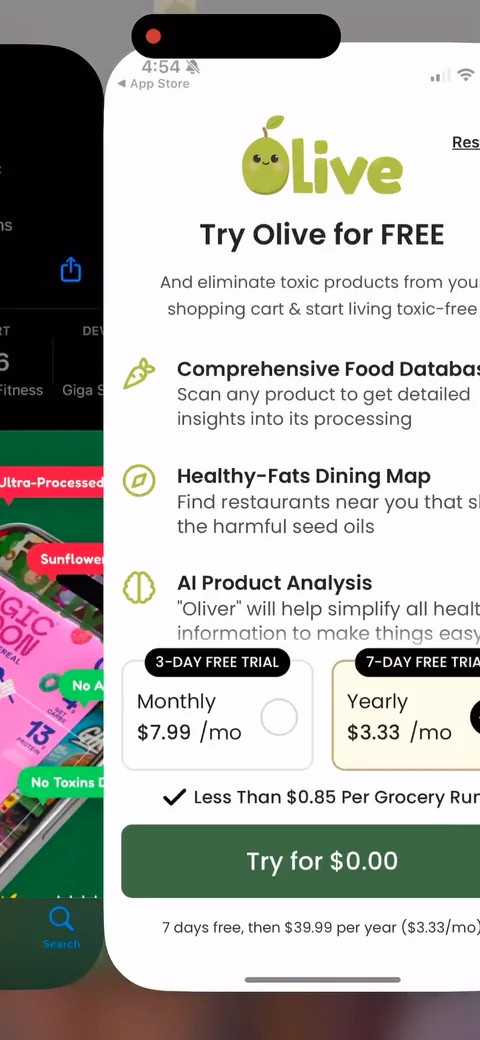 Olive onboarding screen 31