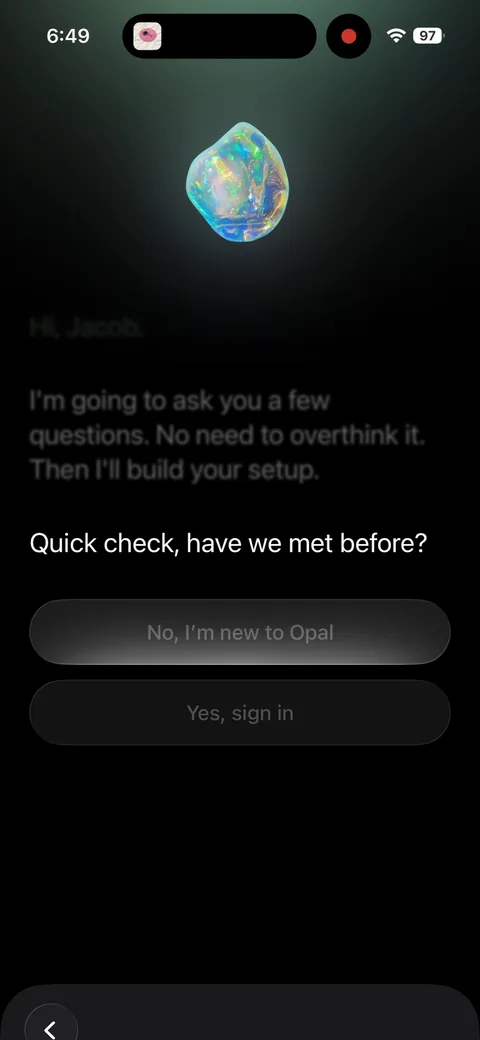 Opal onboarding screen 11