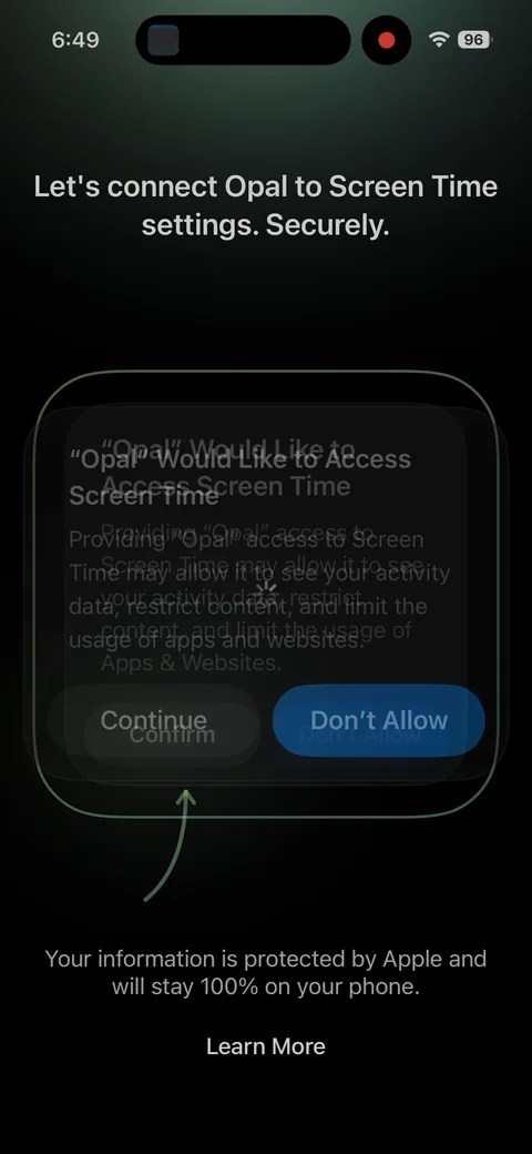 Opal onboarding screen 26