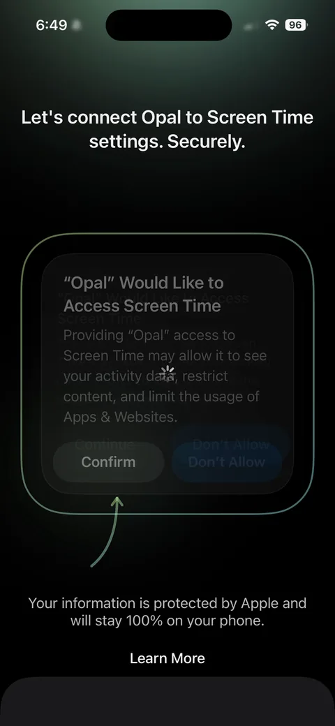 Opal onboarding screen 28