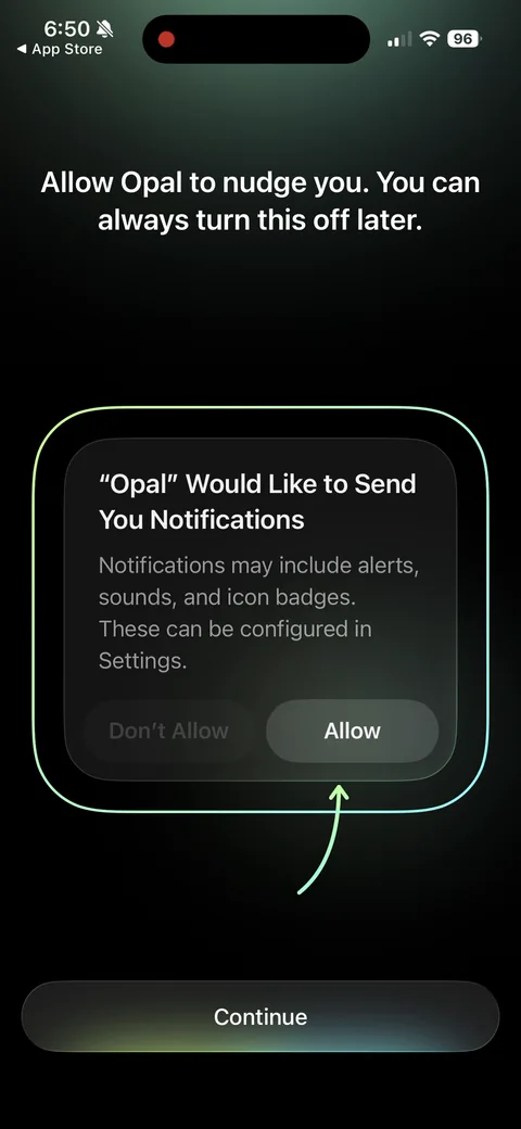 Opal onboarding screen 51