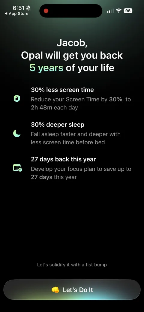 Opal onboarding screen 54