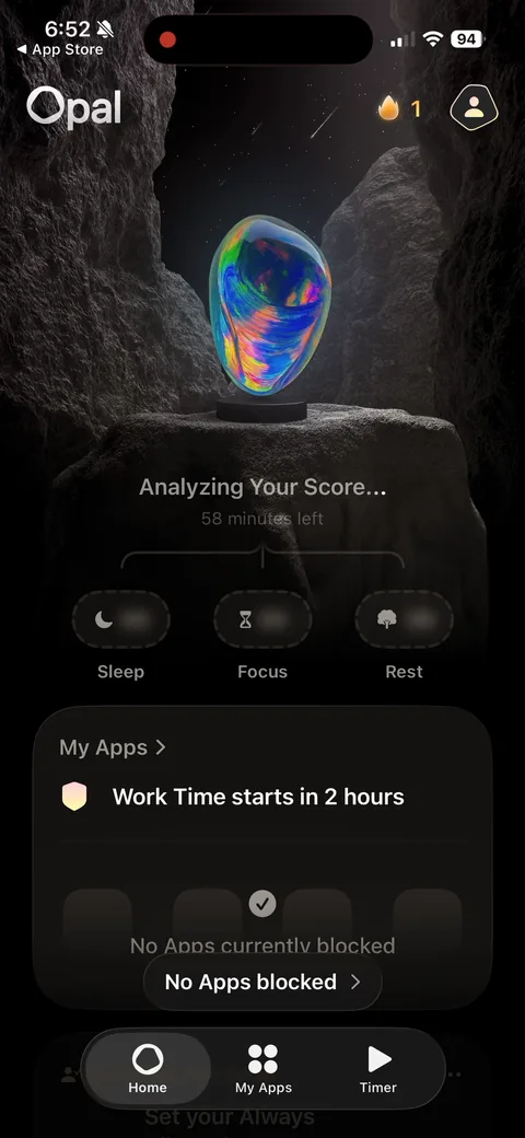 Opal onboarding screen 82
