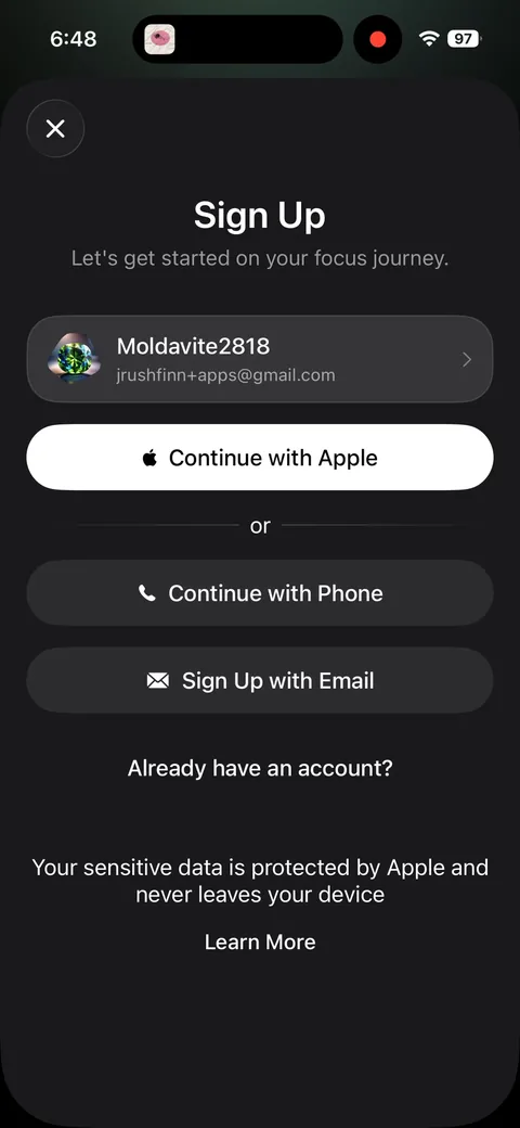 Opal onboarding screen 6