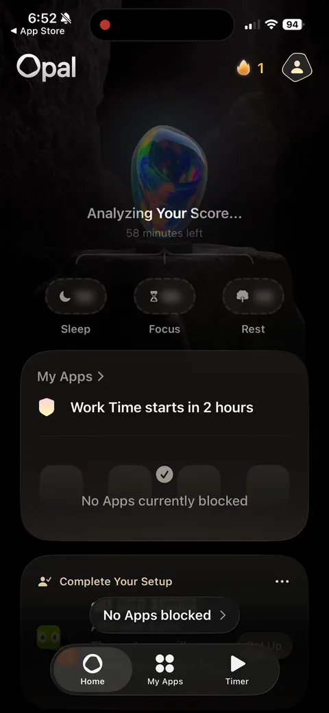 Opal onboarding screen 111