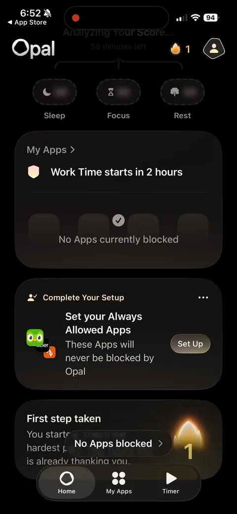 Opal onboarding screen 113