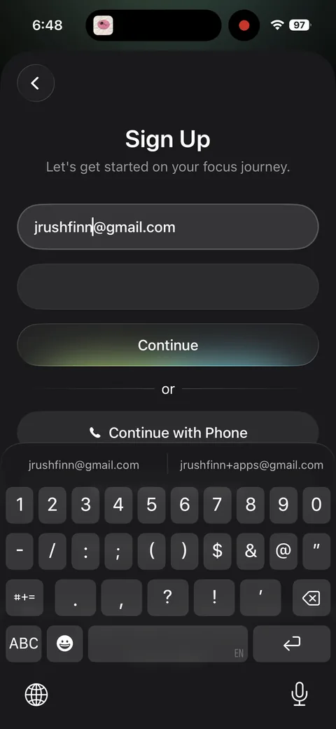 Opal onboarding screen 12