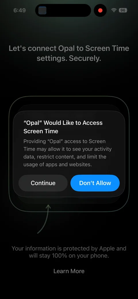 Opal onboarding screen 34