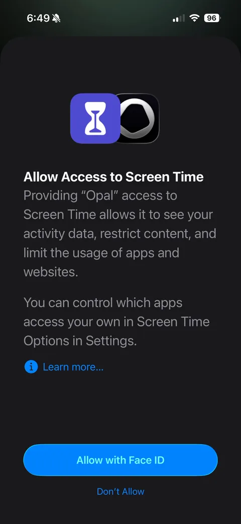 Opal onboarding screen 36