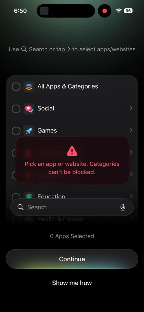 Opal onboarding screen 45