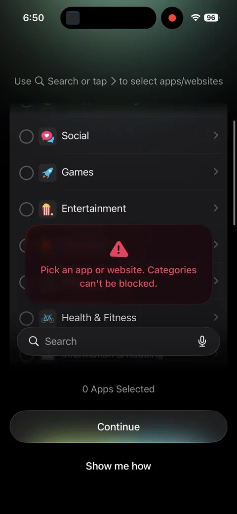 Opal onboarding screen 46