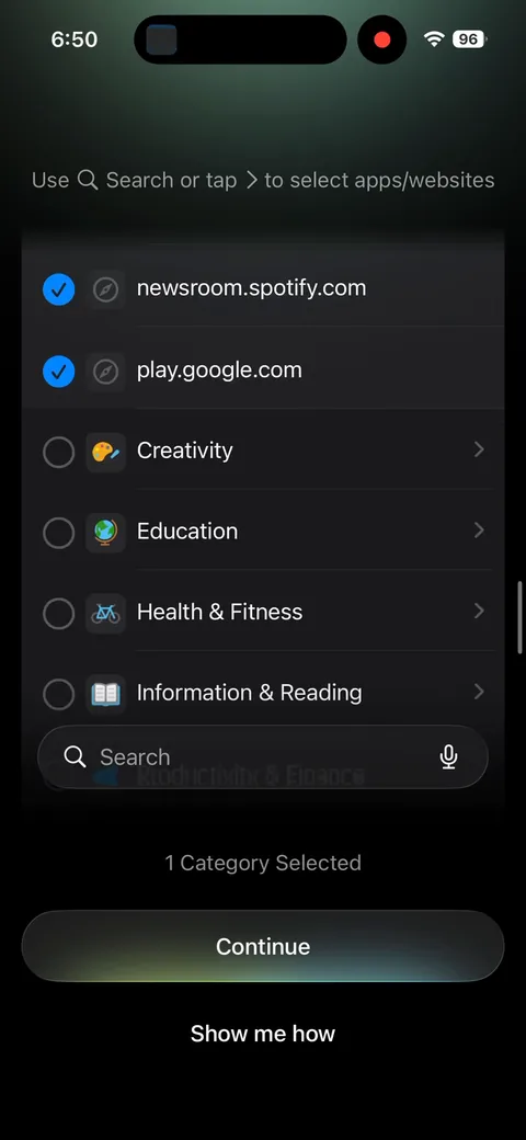 Opal onboarding screen 58