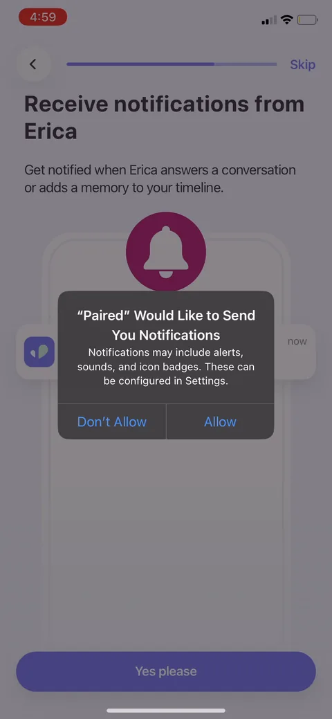 Paired onboarding screen 23