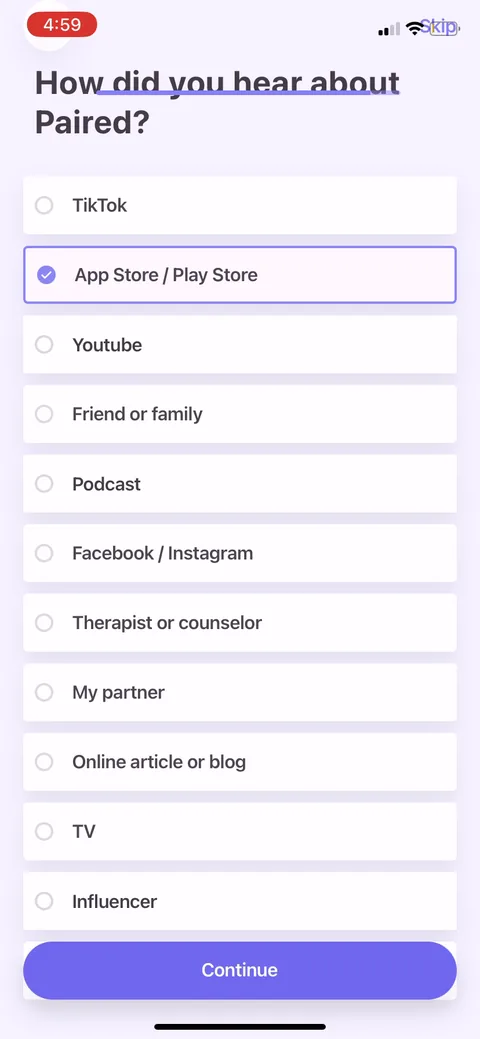 Paired onboarding screen 29