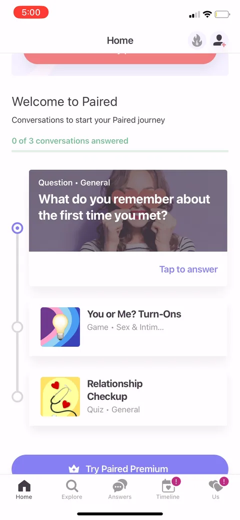 Paired onboarding screen 38