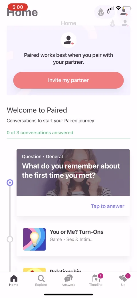 Paired onboarding screen 40