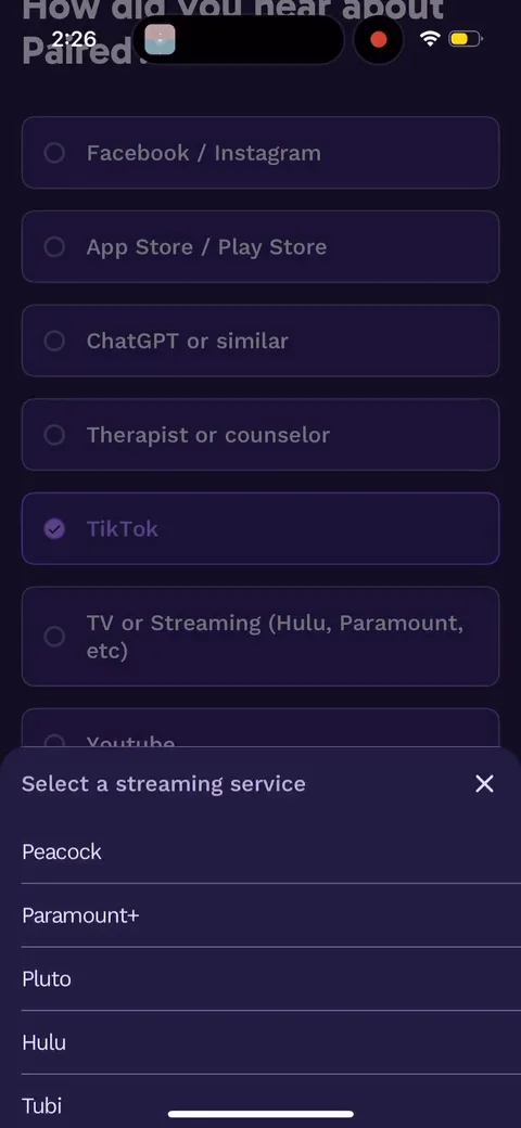 Paired onboarding screen 47