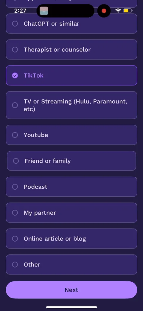 Paired onboarding screen 56