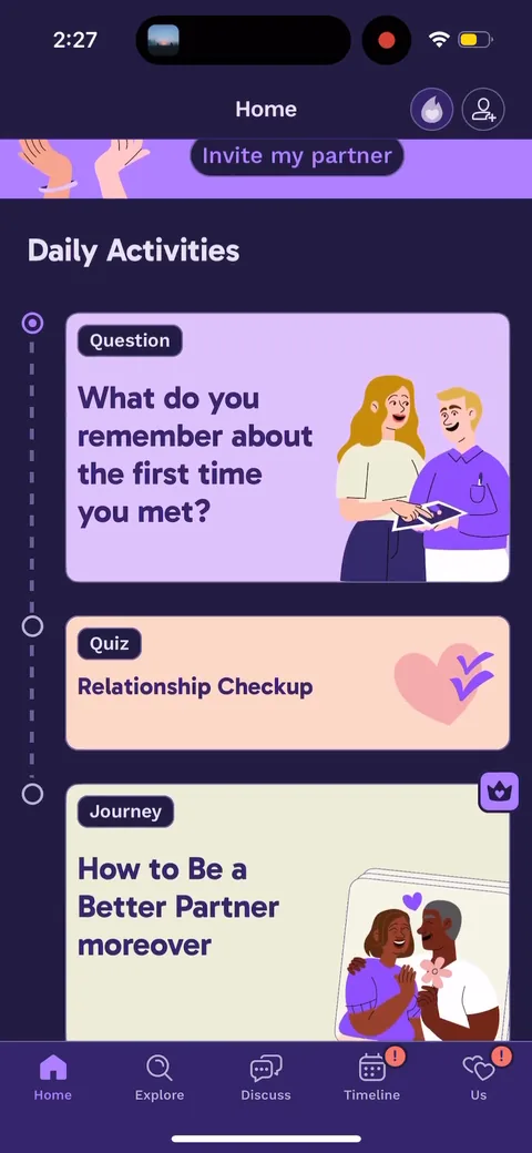 Paired onboarding screen 72