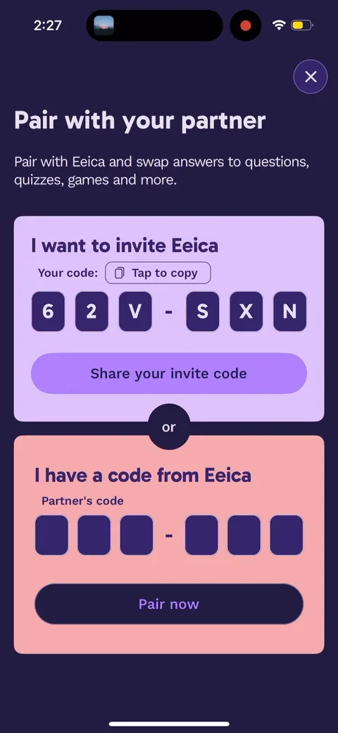 Paired onboarding screen 75