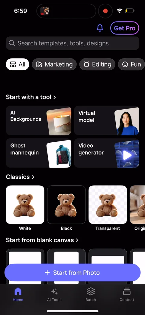 Photoroom onboarding screen 15