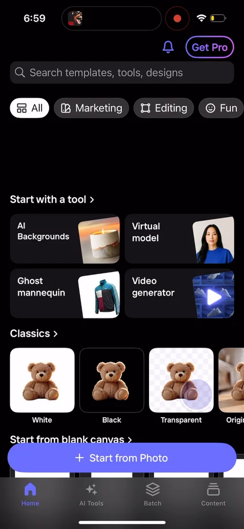 Photoroom onboarding screen 16