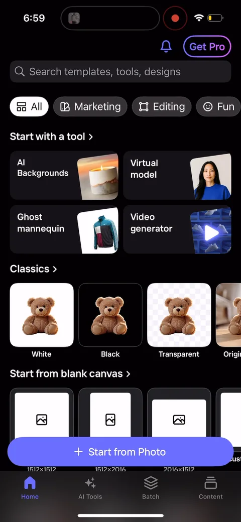 Photoroom onboarding screen 23